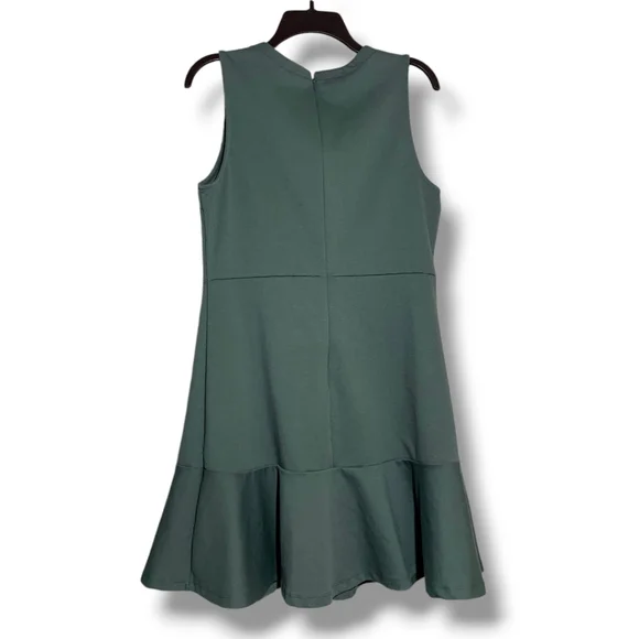 GAP Sage Green Sleeveless Flared Peplum Dress size 12 - Picture 6 of 13